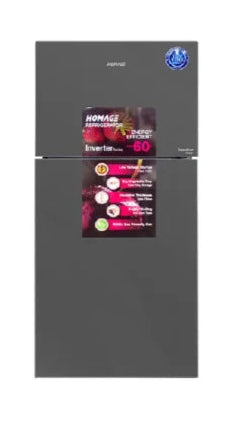 HOMEAGE DOUBLE DOOR INVERTER REFRIGERATOR HRFGD-47662 CRYSTAL MIRROR