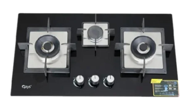 Rays 3 Burners Gas Kitchen Hob 7803ss+gl