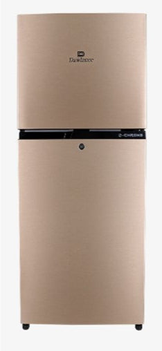 DAWLANCE double door refrigerator 9140WB E-CHROME HAIRLINE Grey/golden