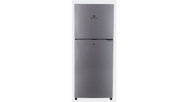 DAWLANCE DOUBLE DOOR REFRIGERATOR 9160WB CHROME PRO HAIRLINE SILVER