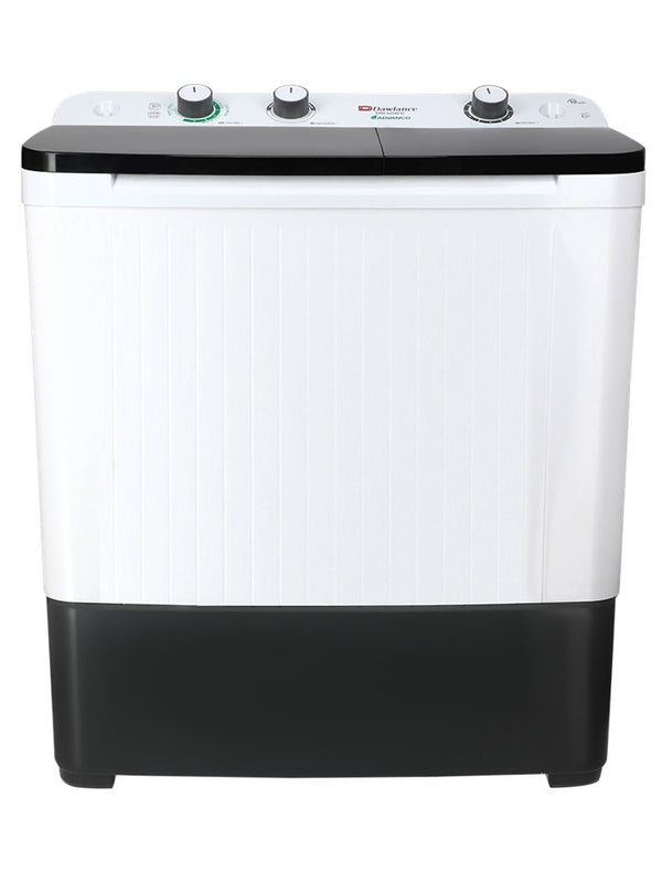DAWLANCE WASHING MACHINE DW 6550 GLASS LID (BLACK/GREY) Twin Tub WASH & SPIN SEMI AUTOMATIC