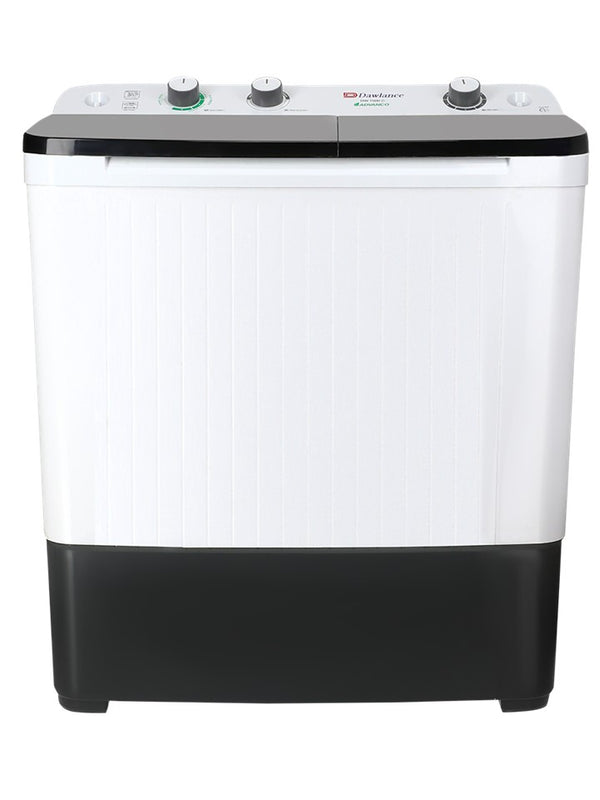DAWLANCE WASHING MACHINE DW 7500 TWIN TUB CLEAR LID (WHITE) WASH & SPIN SEMI AUTOMATIC