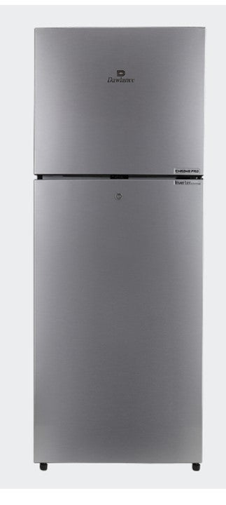 DAWLANCE DOUBLE DOOR INVERTER REFRIGERATOR 91999 WB CHROME PRO HAIRLINE SILVER