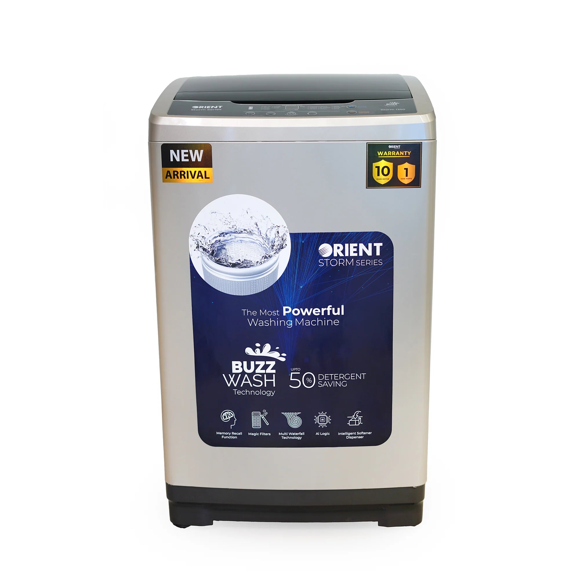 orient Storm 1350 12kg Metallic Golden top load washing machine – USAMA ...